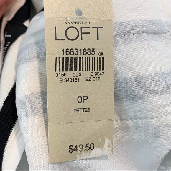 Ann Taylor LOFT Petites Striped Nautical Shorts 0P - Picture 7 of 7